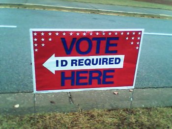 Incorrect sign at polling place in Georgia