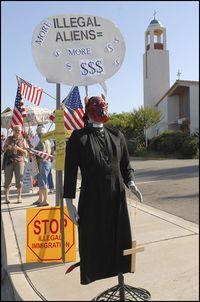 San Diego Minutemen protest