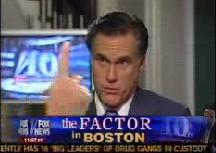 Romney and O'Reilly's finger
